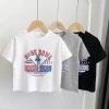2022 Summer new style children's clothing for foreign trade, pure cotton short-sleeved T-shirt base layer, street stall supply, 5-yuan clothing wholesale Application Scenario